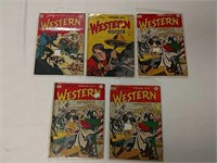 5 Western Comics. Including: 9, 10, 15 (x3)
