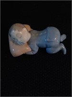 Vintage Sleeping baby boy figurine, marked