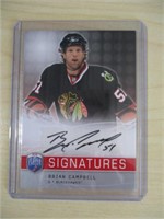 Brian Campbell Autograph UD 2008-09 UD Be a player