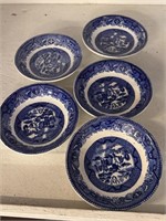 10 Vintage/Antique Blue Willow/Transferware