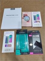 LOT OF 6 ASSORTED MOBILE, TABLET CASES