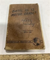 1950 CAT Diesel No. 12 Motor Grader Parts Catalog