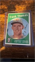 Topps Frank Thomas Auto Cincinnati Redlegs #490