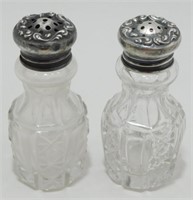 * Antique 1800’s Sterling Silver Topped (Tops