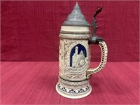 German Beer Stein, 12 inches