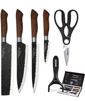 EVERRICH Kitchen Knife Set 6 Pieces, Non-stick