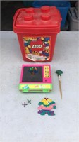 Lego bucket full and Mini lites-