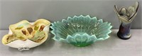 Art Glass; Elegant Glass & Studio Art Pottery