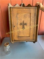 Antique Wooden Corner Hanging Cabinet
