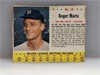 1963 Post Cereal #16 Roger Maris New York Yankees