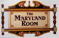 THE MARYLAND ROOM SIGN