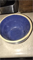 Small crock bowl bue