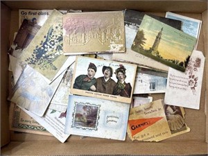 Antique and Vintage Post Cards (about 65)