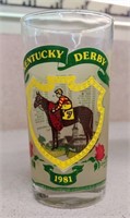 1981 KENTUCKY DERBY GLASS