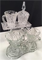 (2) Cream & Sugar Serving Sets