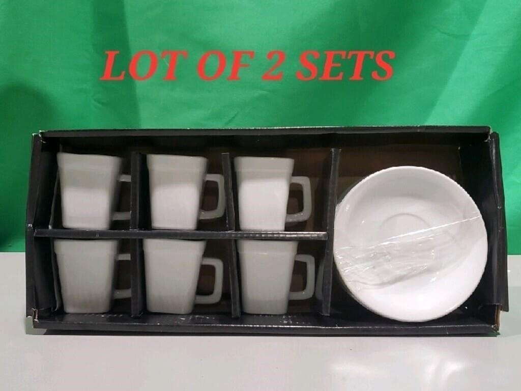 Lot of 2 Espresso/Turkish Coffee 12 Pieces Per Set