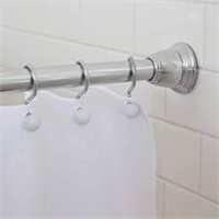 Adjustable Shower Curtain Tension Rod 42" to 72"