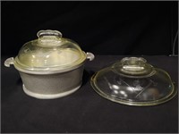 Vintage Guardian Service Dish w/ Lid & Extra Lid