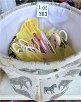 Hamper and Baby Clothes Hangers