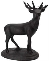 Standing Deer Elk Cast Iron Bank Stamped JM 78