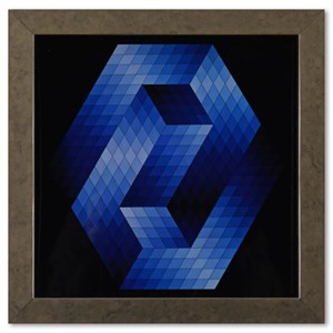 Victor Vasarely (1908-1997), "Gestalt - Bleu de la