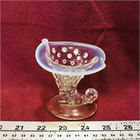 Small Hobnail Decorative Glass Boot (Vintage)