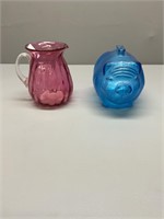 Royal Blue Glass Pig