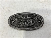JACK DANIELS Whiskey Metal Plate Sign Badge Emblem