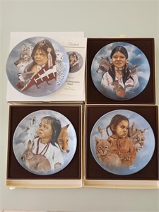 4 Goebel Native American Companions Porcelain Coll