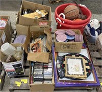 Pallet lot of household items including