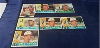 (7) 1960 Topps Baseball Cards