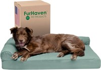 Furhaven Memory Foam Dog Bed for Large Dogs