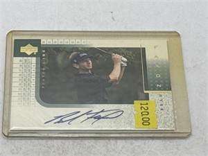 (J) 2001 Brad Faxon Autograph UD Ink Golf  Card