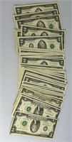 (47) 2 Dollar Federal Reserve Notes Green Seal
