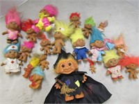 Mixed lot of Troll Dolls - Various Sizes