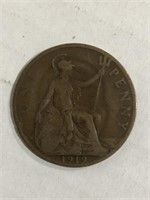 1919 GREAT BRITAIN ONE PENNY