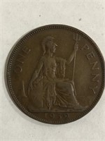 1939 GREAT BRITAIN ONE PENNY