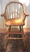 Wood High Chair - no tray
