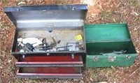 2 Metal Tool boxes & contents