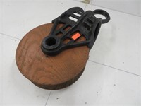 6" wooden pulley