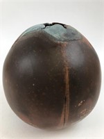 Carol Wansley Salt-Fired Earthenware Metal Vase