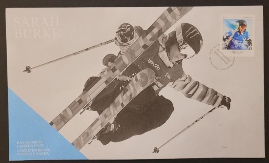 Sarah Burke Day Of Issue Stamp