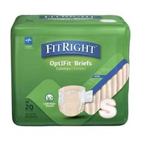 FitRight OptiFit Briefs  S  20-33  20 Count
