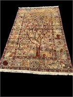 Antique Kirman Pictorial Carpet SE Persia C 1900