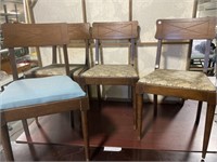 Set Of 4 Mcm Dining Chairs, 17x16x32 "