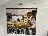 Yarn Woven Wall Hanging 38 X 34 "