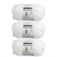 Bernat Baby Blanket White Yarn - 3 Pack of