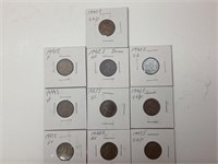 1940S-1949S US Wheat Pennies