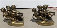 PM BRASS BOOKENDS MADE IN USA