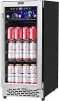 *Colzer 15 Inch Beverage Cooler Refrigerator